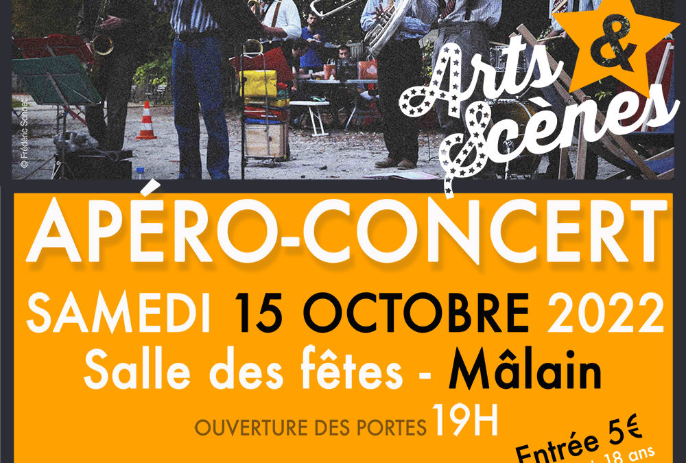 15 octobre : apéro-concert « Arts et Scènes »