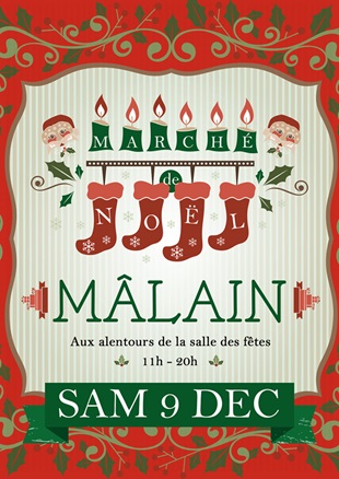 Marché de Noël de Mâlain – 9 décembre