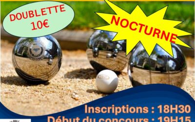 Concours de Pétanque à Mâlain – Nocturne !