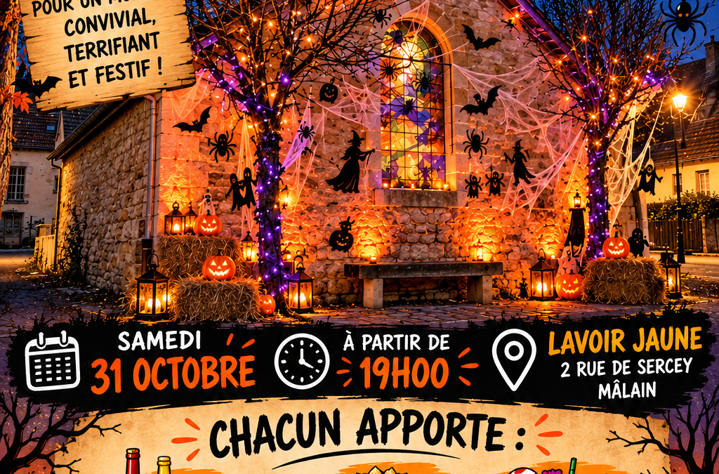 31 octobre : Soirée Halloween au lavoir jaune